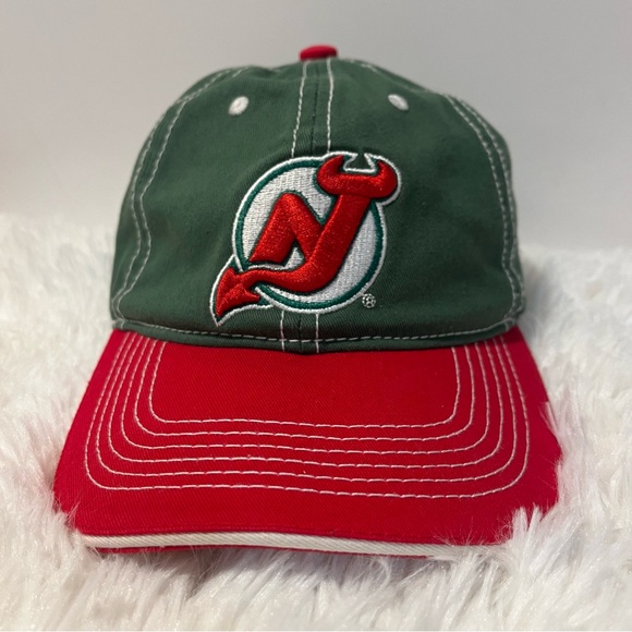 NJ Devils Hockey Baseball Hat Cap - Picture 1 of 8
